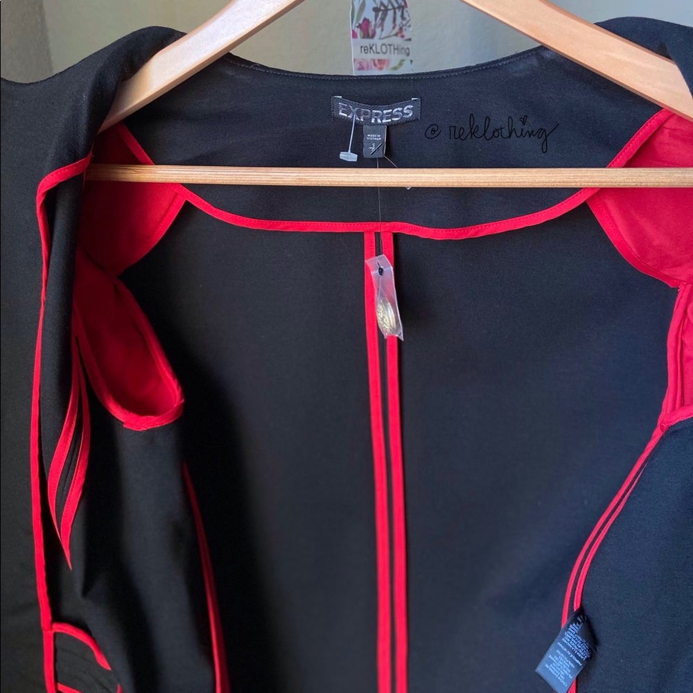 Military Inspired Red-trimmed EXPRESS JACKET -NWOT - Picture 15 of 15